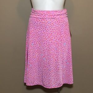 NWT LuLaRoe Azure Pink Triangle Skirt